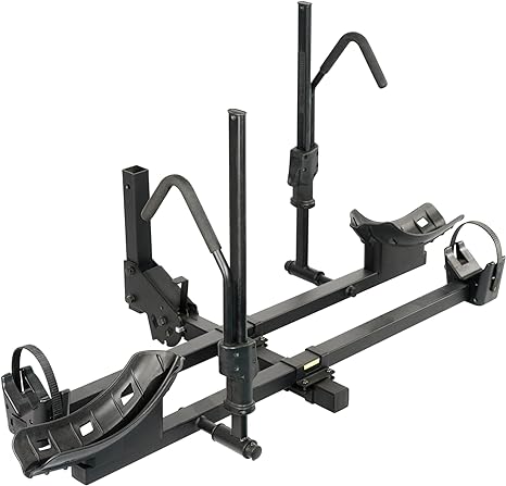 TOPTOW 86006 2" Hitch Bike Rack for 2 Bike/Ebikes Ratchet Arms, Smart Tilting Easy Access to Trunk 2 Bikes/Ebikes x 72 lbs (144 lbs Total) Extra Loading Capacity