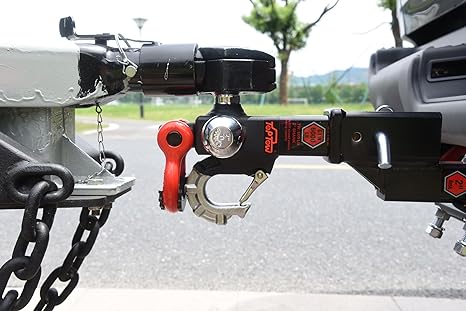 Toptow 64062 Recovery Shackle Ball Hitch Mount W Chrome Triple Tow Bal